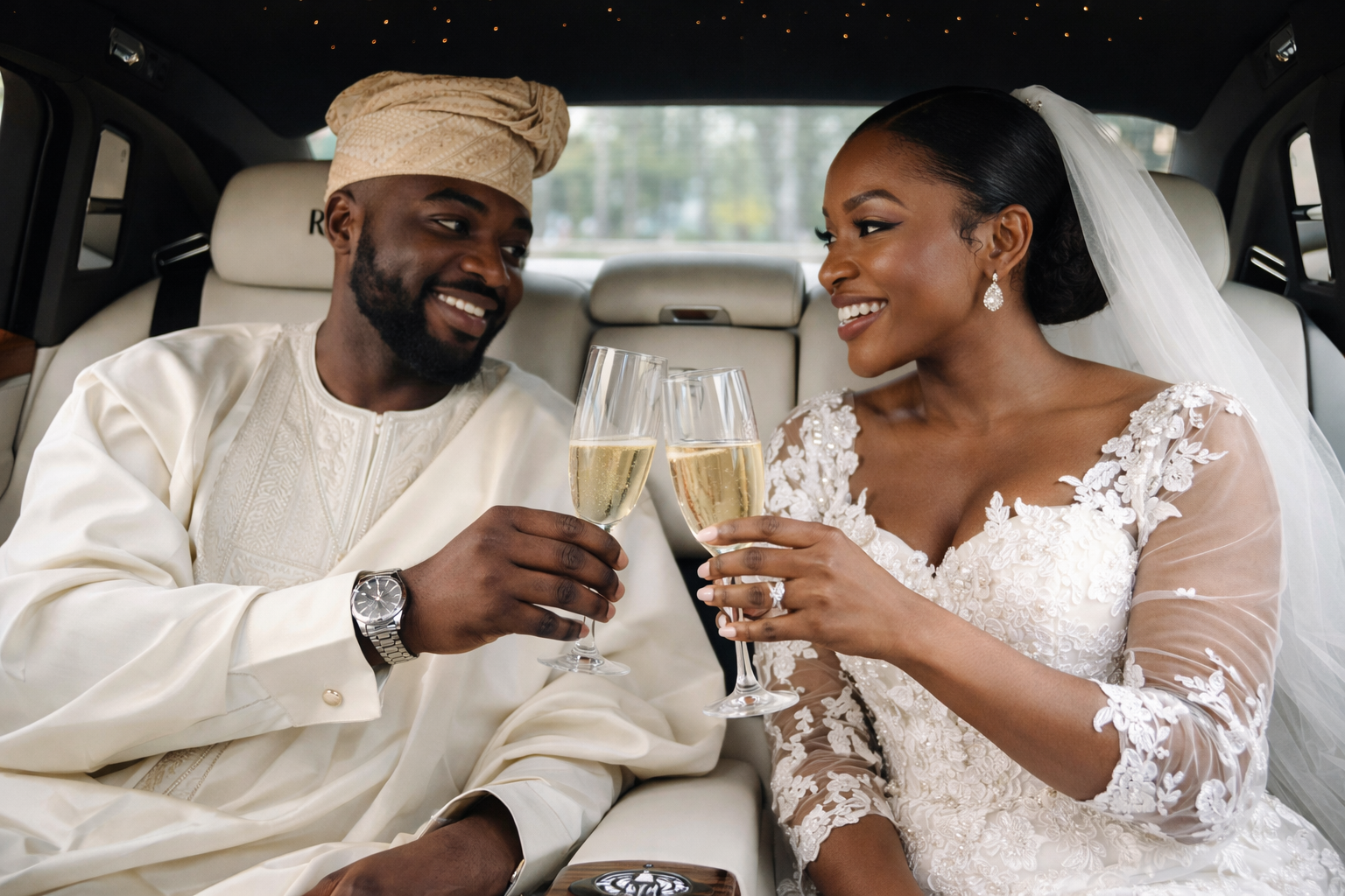 Luxury Lifestyle Experience - Couple enjoying champagne